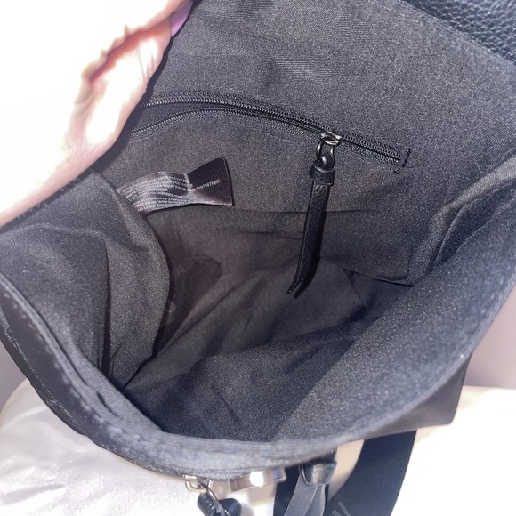 Botkier Nylon Leather Small Blackpack Shoulder Bag Purse Black NWT - Picture 11 of 13